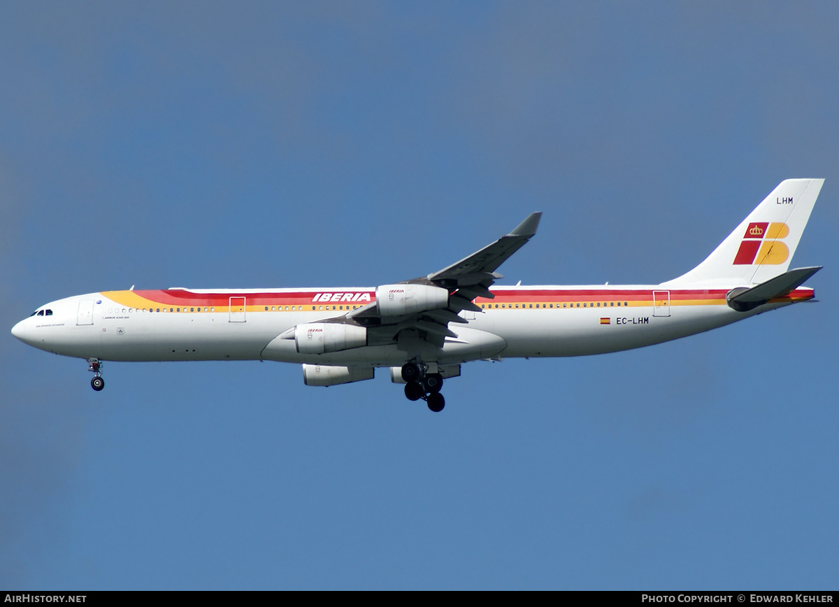Aircraft Photo of EC-LHM | Airbus A340-313 | Iberia | AirHistory.net #139052
