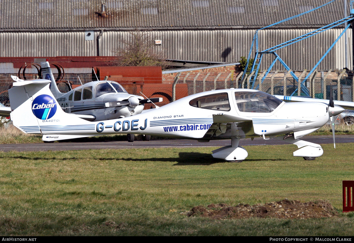 Aircraft Photo of G-CDEJ | Diamond DA40D Diamond Star TDI | Cabair | AirHistory.net #139080