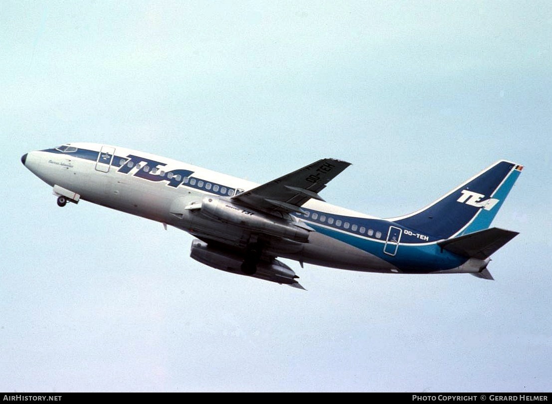 Aircraft Photo of OO-TEH | Boeing 737-2M8/Adv | TEA - Trans European Airways | AirHistory.net #139164