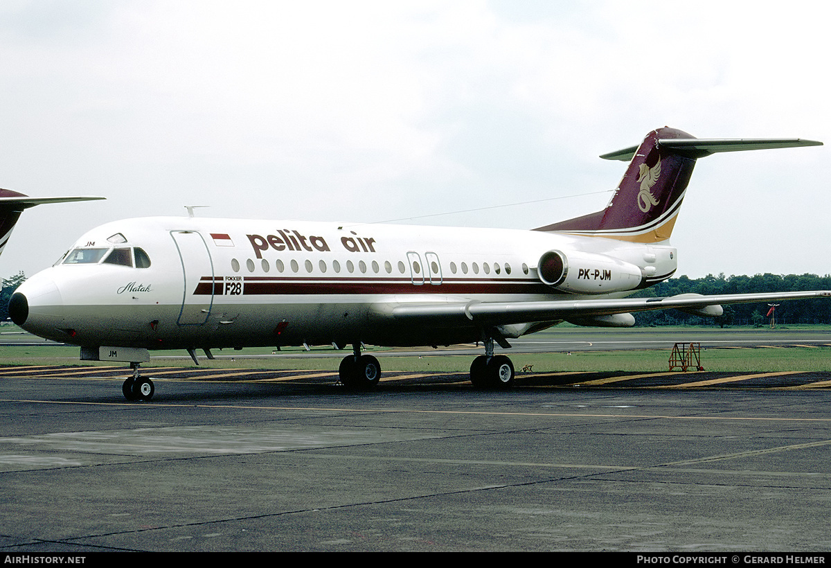 Aircraft Photo of PK-PJM | Fokker F28-4000 Fellowship | Pelita Air Service | AirHistory.net #139180