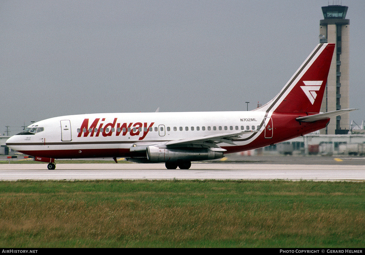 Aircraft Photo of N702ML | Boeing 737-2T4/Adv | Midway Airlines | AirHistory.net #139213