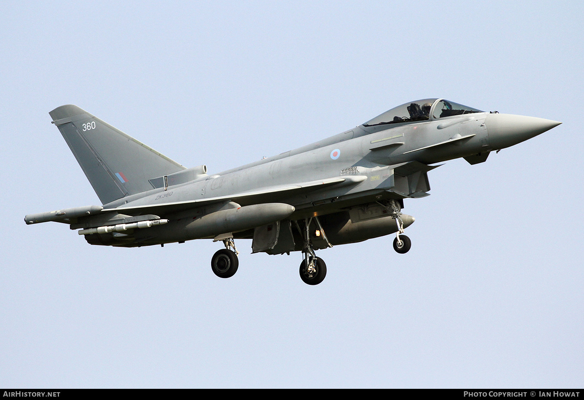 Aircraft Photo of ZK360 | Eurofighter EF-2000 Typhoon FGR4 | UK - Air Force | AirHistory.net #139328