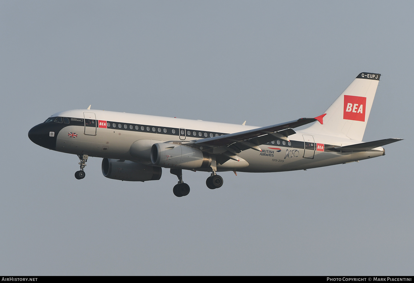 Aircraft Photo of G-EUPJ | Airbus A319-131 | British Airways | BEA - British European Airways | AirHistory.net #139357