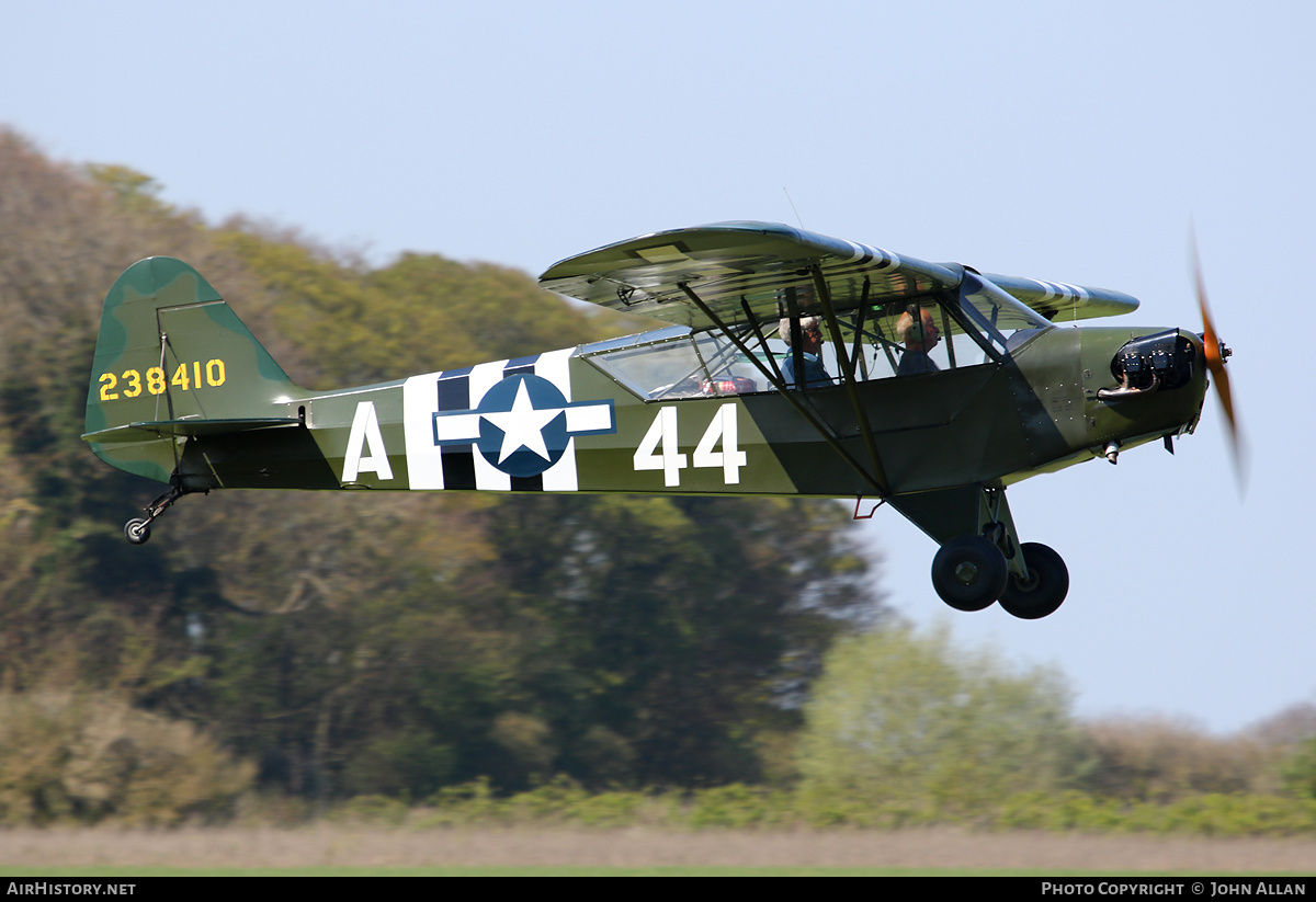 Aircraft Photo of G-BHPK / 238410 | Piper J-3C-65 Cub | USA - Air Force | AirHistory.net #139372