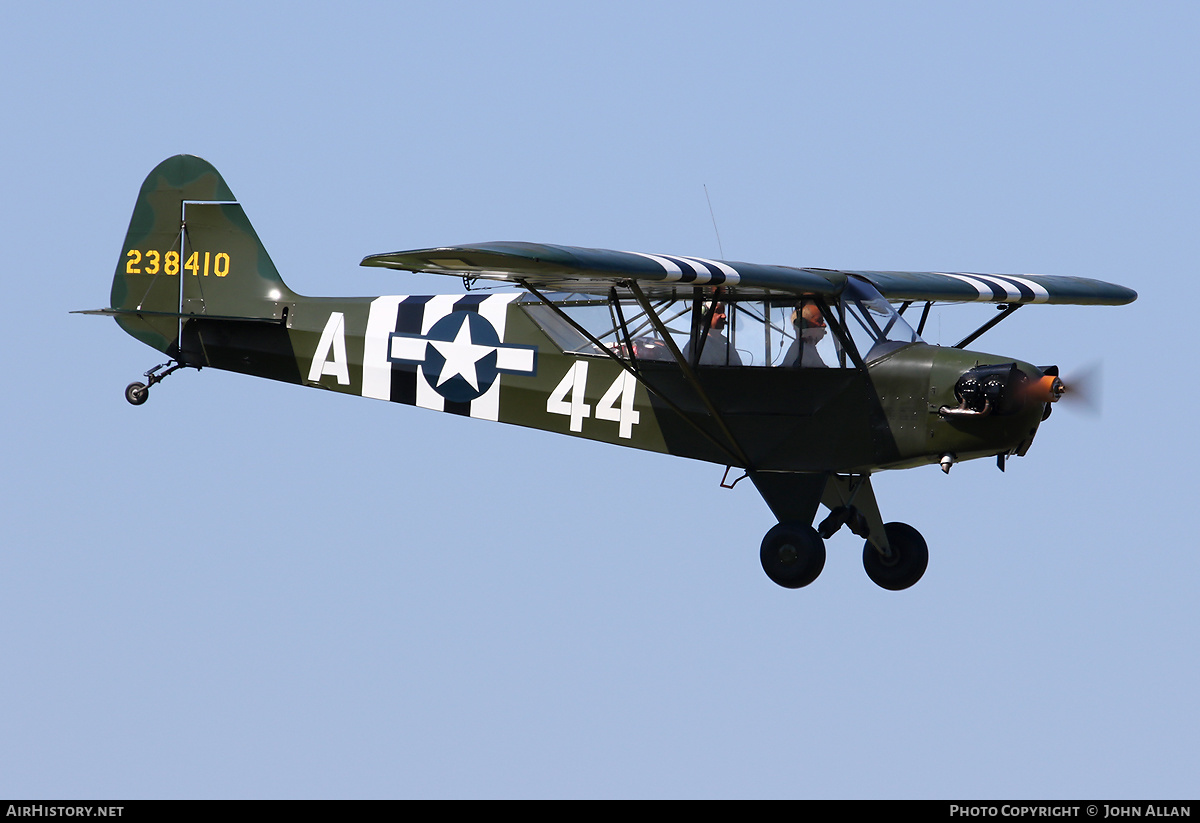 Aircraft Photo of G-BHPK / 238410 | Piper J-3C-65 Cub | USA - Air Force | AirHistory.net #139386