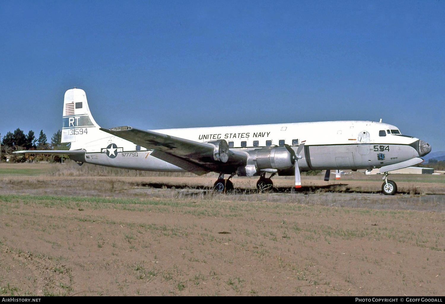 Aircraft Photo of N777SQ / 131594 | Douglas C-118A Liftmaster (DC-6A) | USA - Navy | AirHistory.net #139411