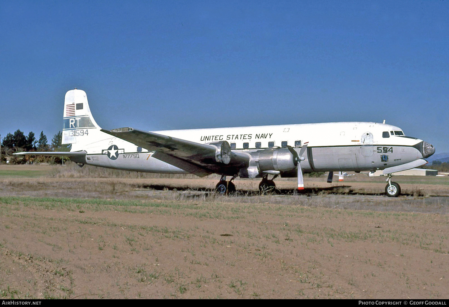 Aircraft Photo of N777SQ / 131594 | Douglas C-118A Liftmaster | USA - Navy | AirHistory.net #139411