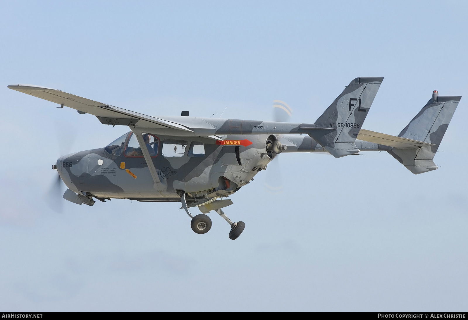 Aircraft Photo of N87534 / 68-10866 | Cessna O-2A Super Skymaster | USA - Air Force | AirHistory.net #139448