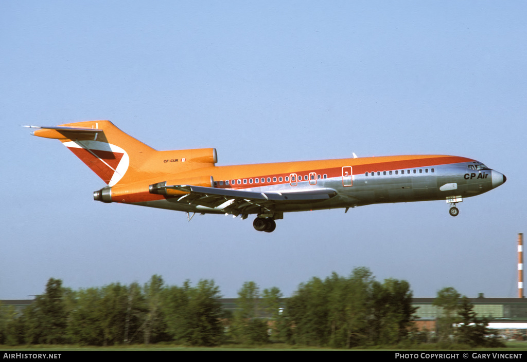 Aircraft Photo of CF-CUR | Boeing 727-17 | CP Air | AirHistory.net #139466