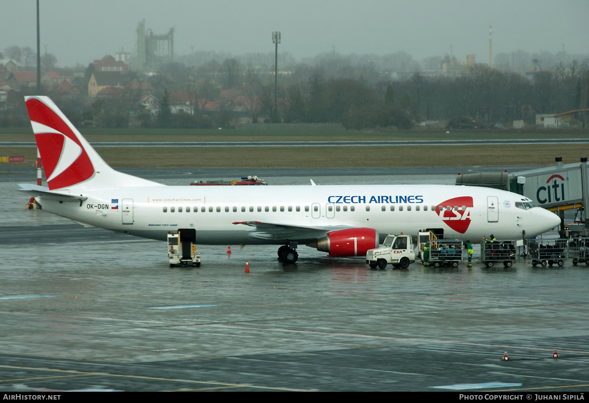 Aircraft Photo of OK-DGN | Boeing 737-45S | ČSA - Czech Airlines | AirHistory.net #139547