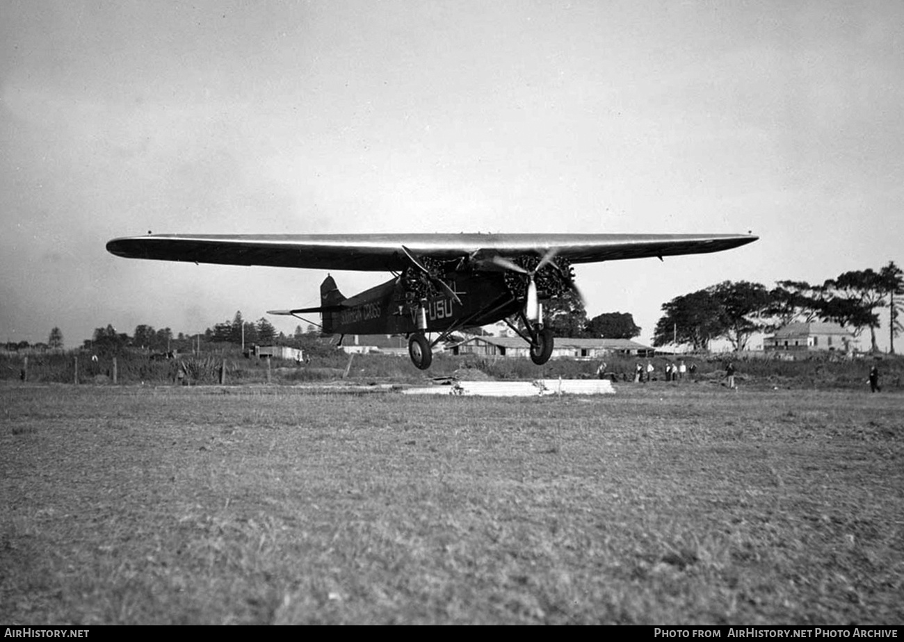 Aircraft Photo of VH-USU | Fokker F.VIIb-3m | AirHistory.net #139571