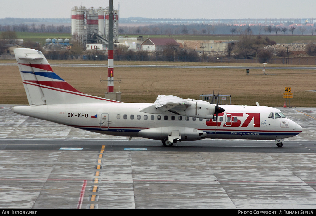 Aircraft Photo of OK-KFO | ATR ATR-42-500 | ČSA - Czech Airlines | AirHistory.net #139576