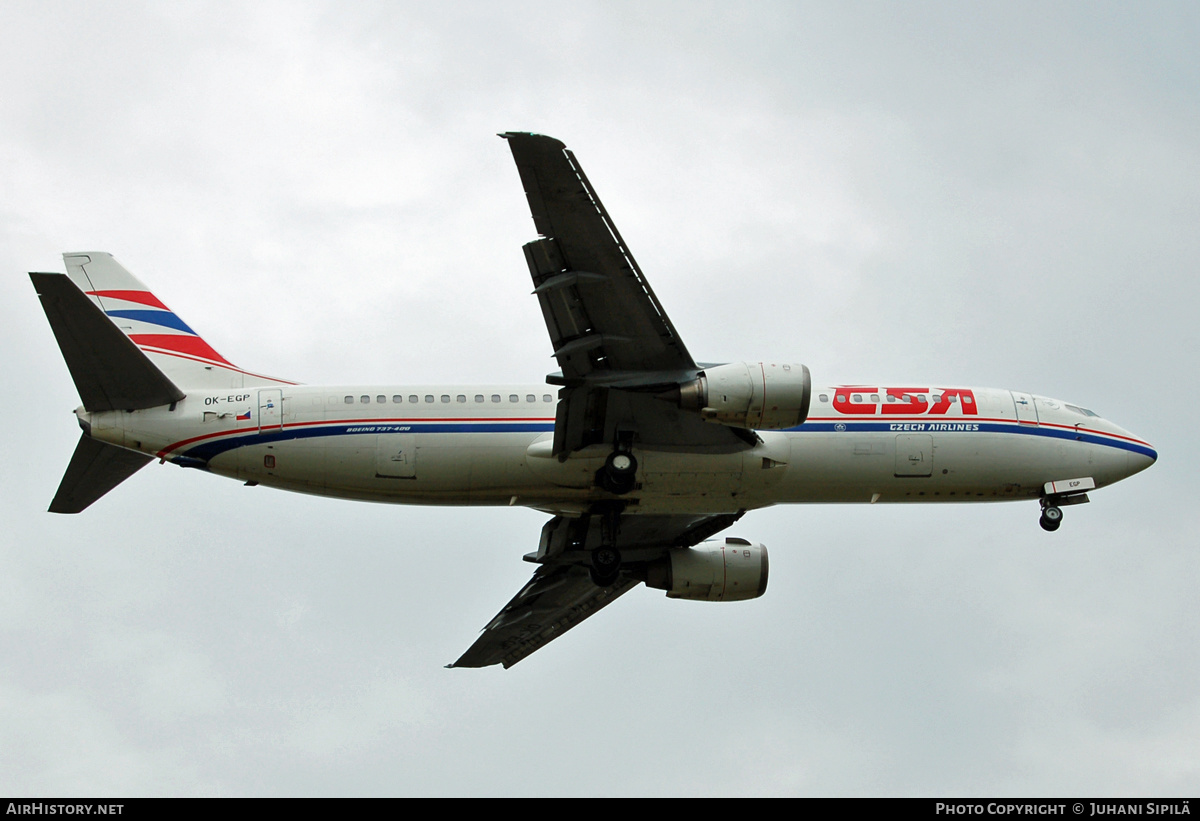 Aircraft Photo of OK-EGP | Boeing 737-45S | ČSA - Czech Airlines | AirHistory.net #139589