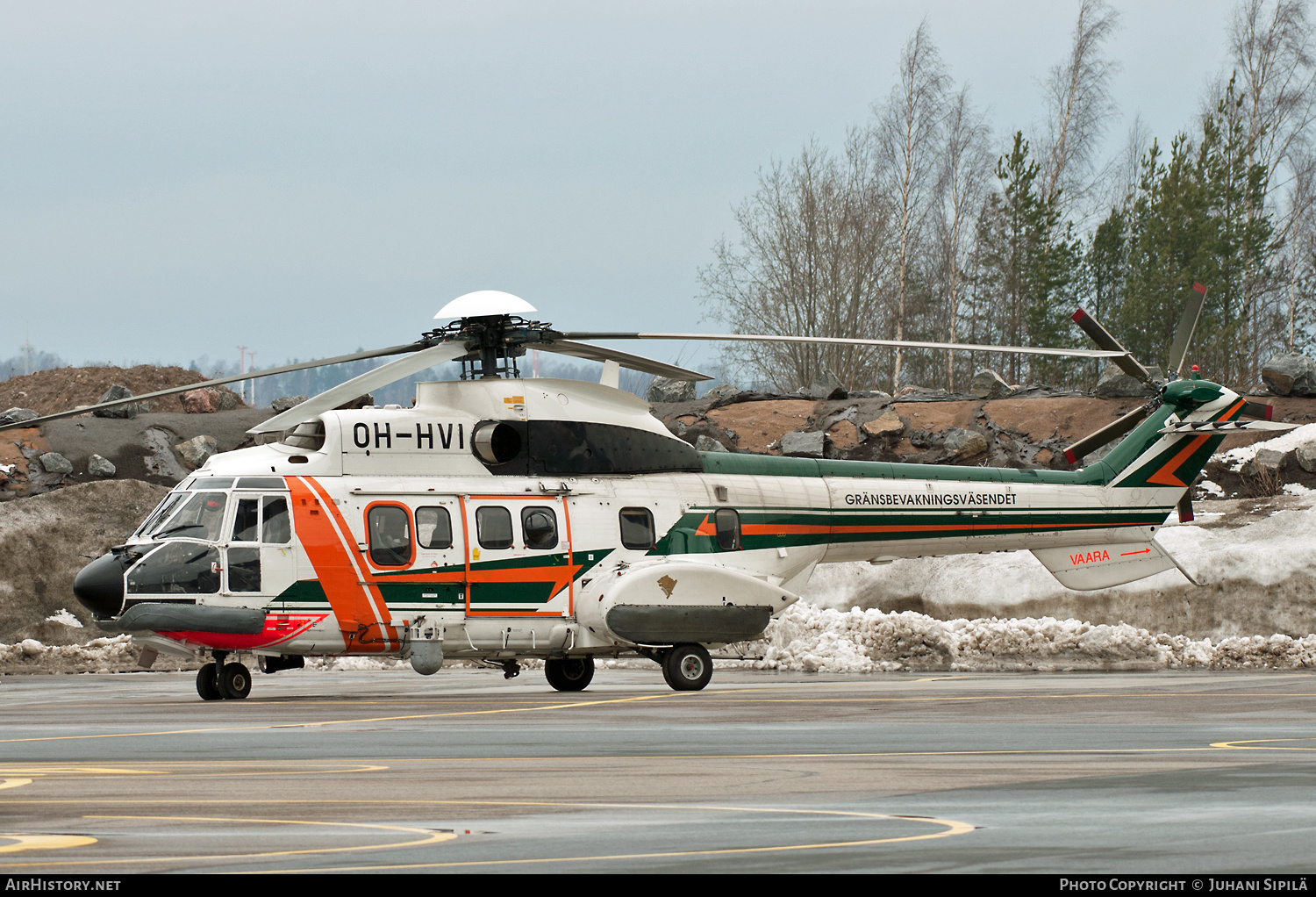 Aircraft Photo of OH-HVI | Aerospatiale AS-332L1 Super Puma | Rajavartiolaitos - Finnish Border Guard | AirHistory.net #139617
