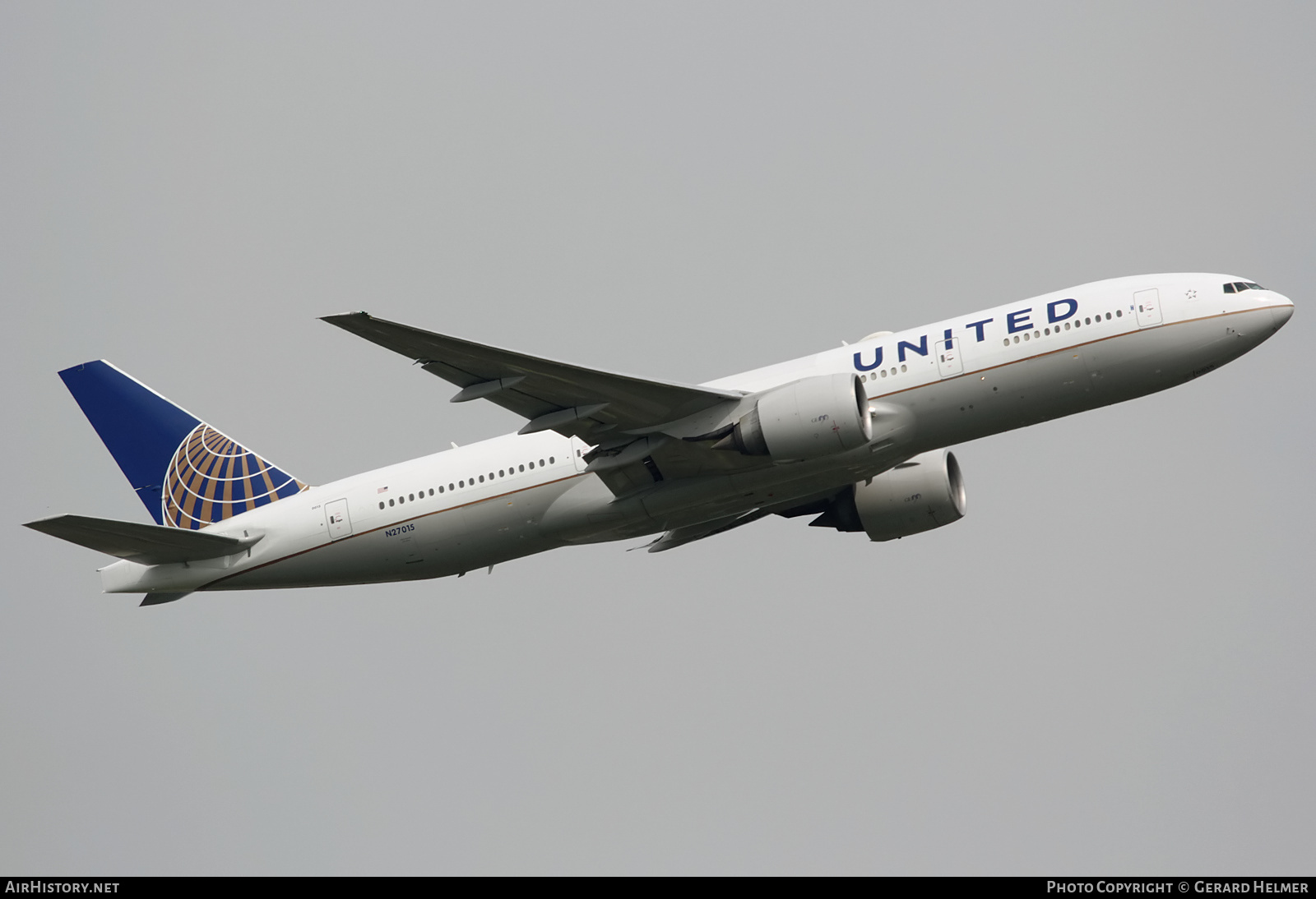 Aircraft Photo of N27015 | Boeing 777-224/ER | United Airlines | AirHistory.net #139620