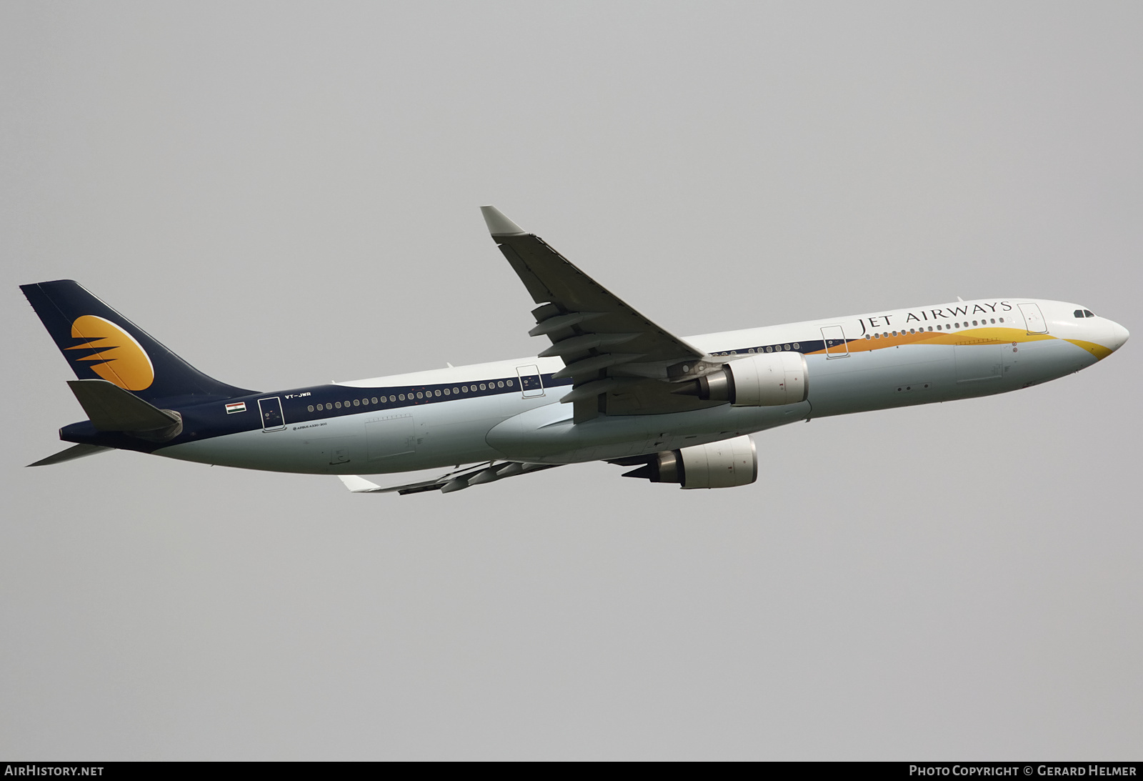 Aircraft Photo of VT-JWR | Airbus A330-302 | Jet Airways | AirHistory.net #139635