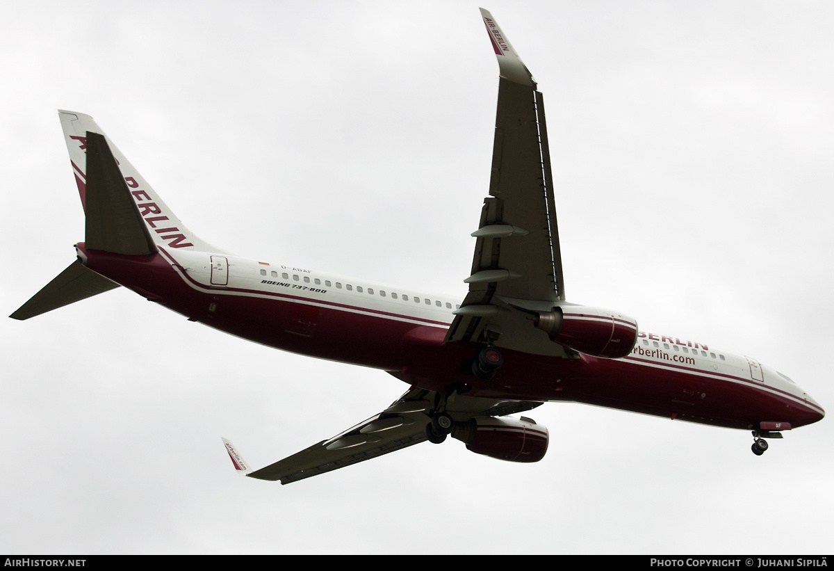 Aircraft Photo of D-ABAF | Boeing 737-86J | Air Berlin | AirHistory.net #139714