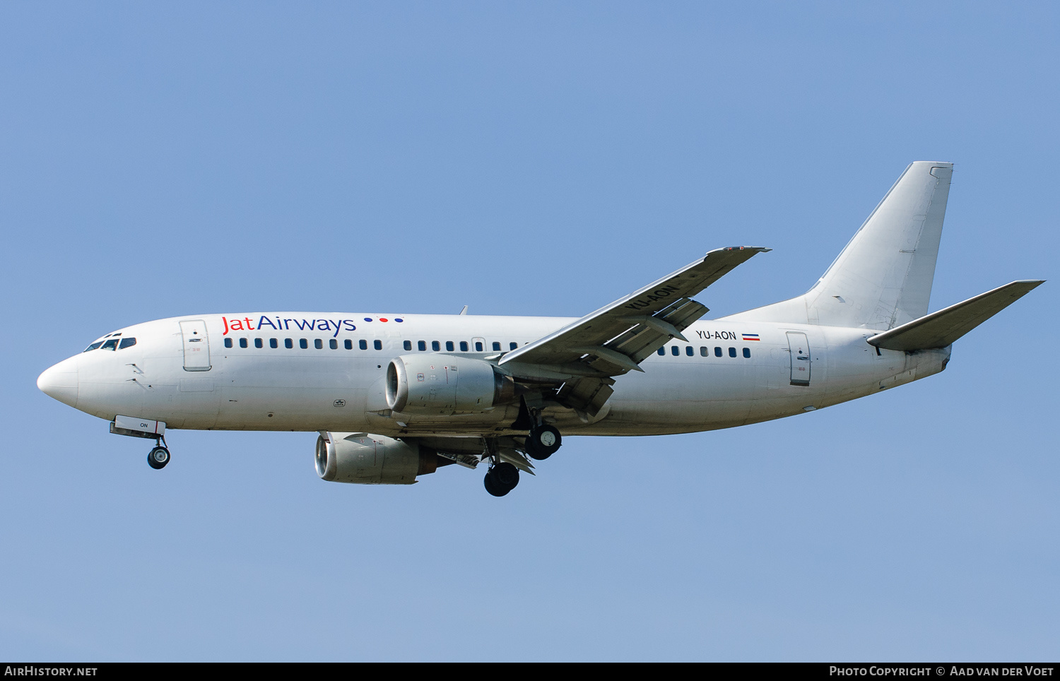 Aircraft Photo of YU-AON | Boeing 737-3Q4 | Jat Airways | AirHistory.net #139870
