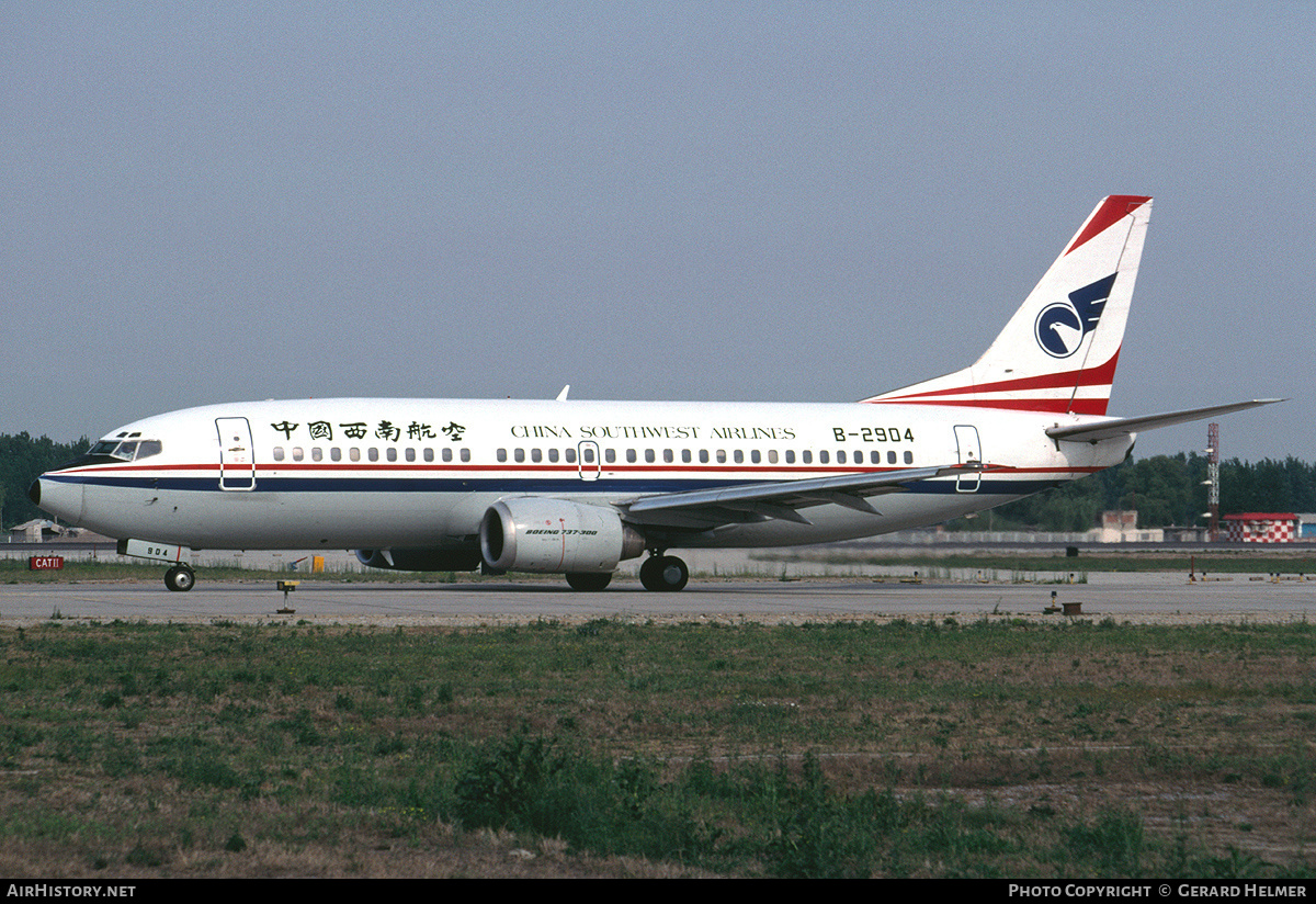 Aircraft Photo of B-2904 | Boeing 737-3Q8 | China Southwest Airlines | AirHistory.net #139889