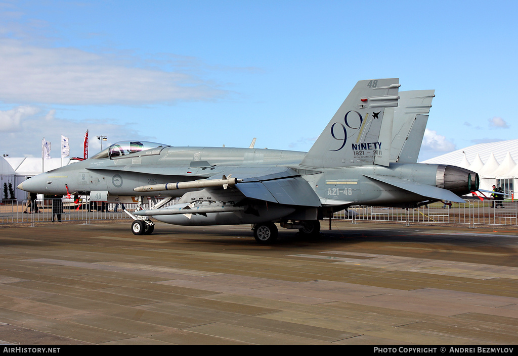 Aircraft Photo of A21-48 | McDonnell Douglas F/A-18A Hornet | Australia - Air Force | AirHistory.net #139906