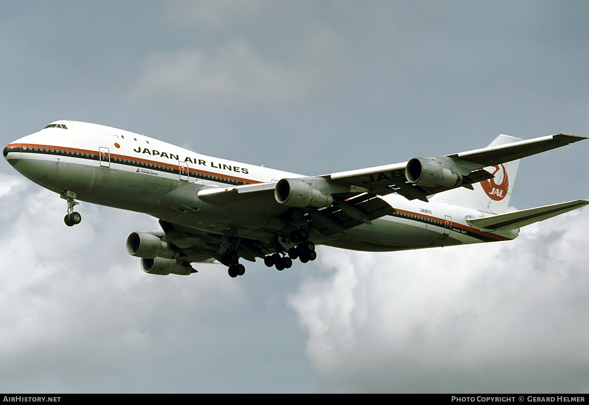 Aircraft Photo of JA8111 | Boeing 747-246B | Japan Air Lines - JAL | AirHistory.net #139916