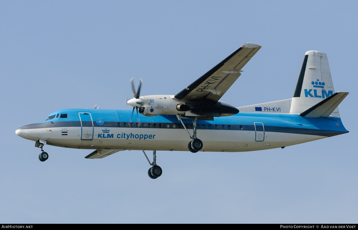 Aircraft Photo of PH-KVI | Fokker 50 | KLM Cityhopper | AirHistory.net #139926