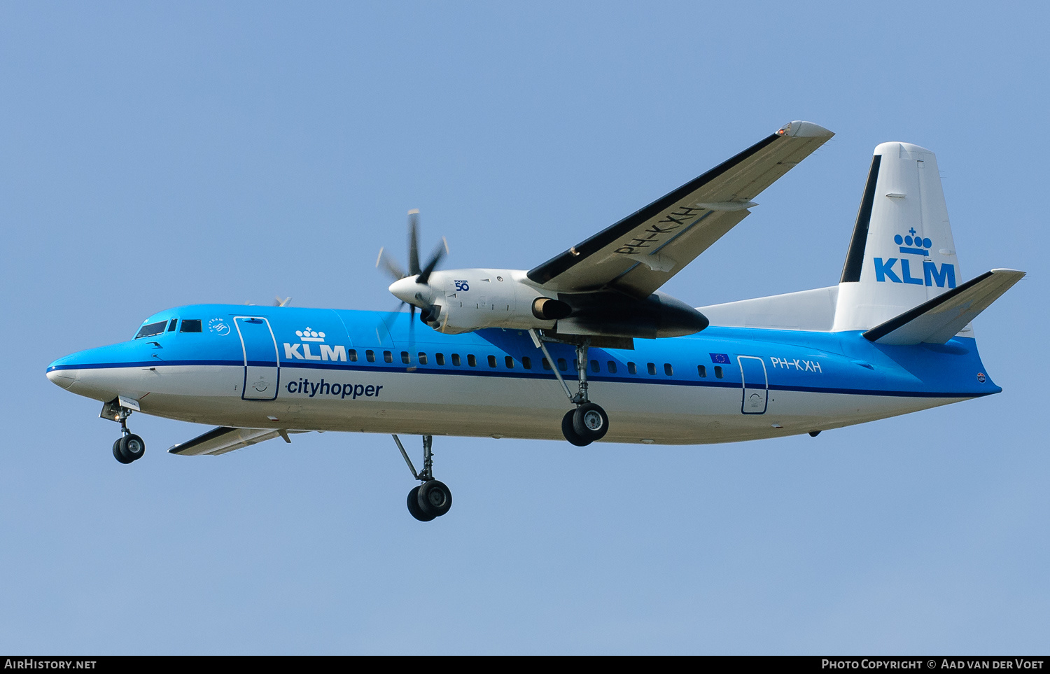 Aircraft Photo of PH-KXH | Fokker 50 | KLM Cityhopper | AirHistory.net #139931