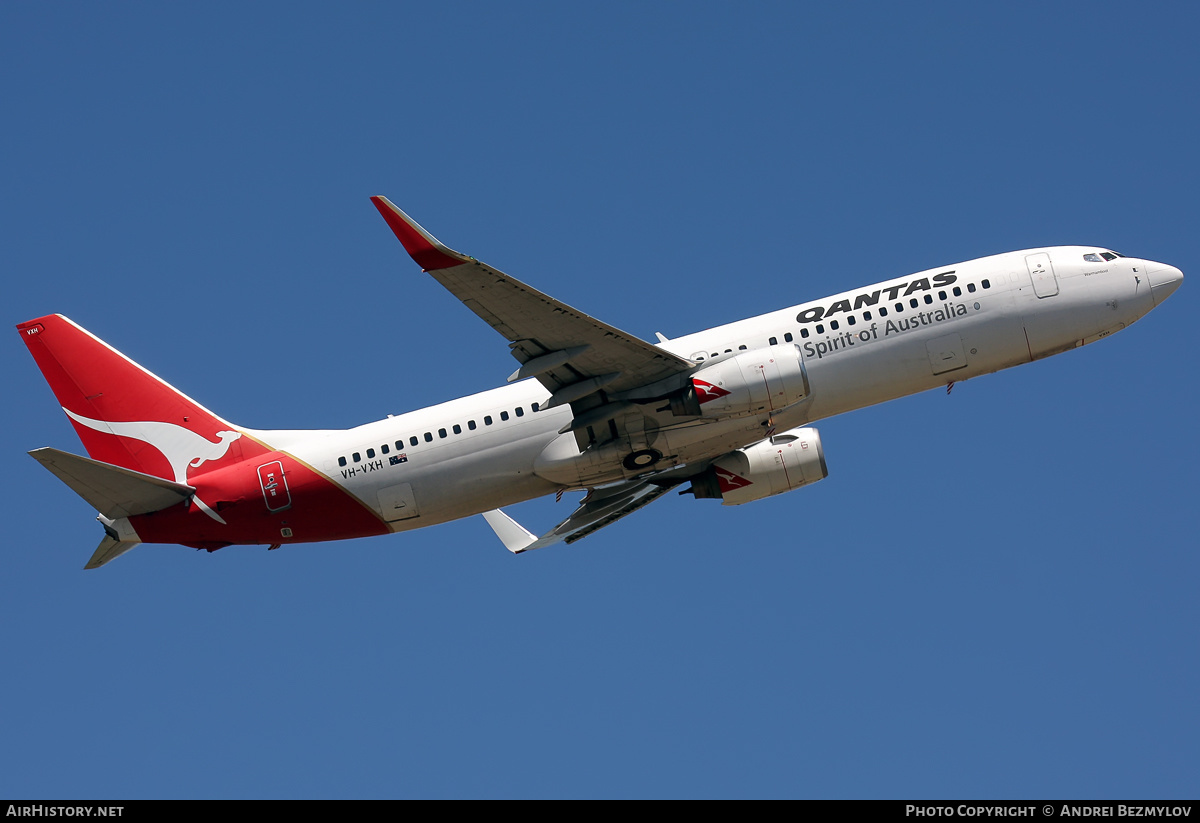 Aircraft Photo of VH-VXH | Boeing 737-838 | Qantas | AirHistory.net #139937