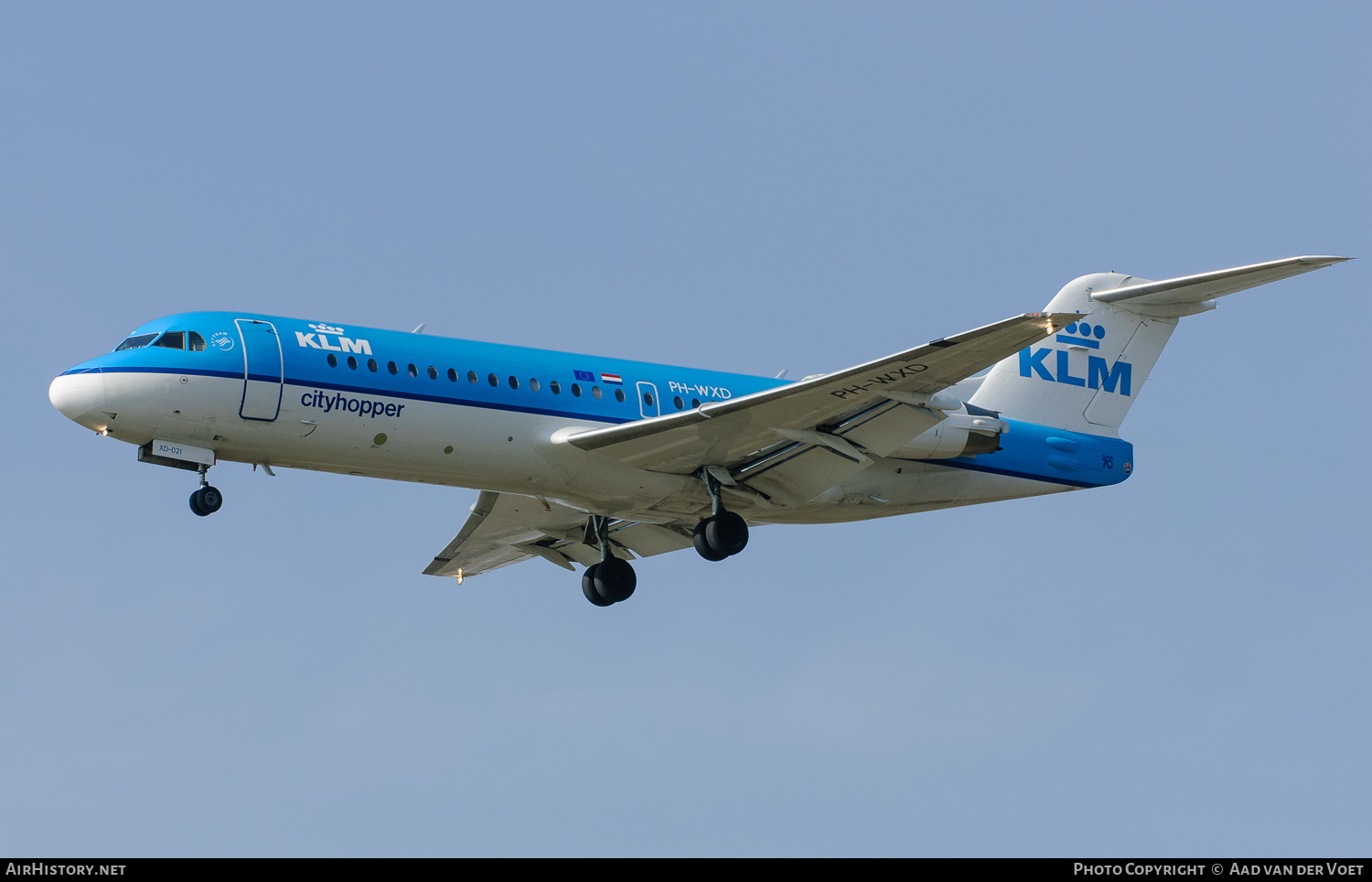Aircraft Photo of PH-WXD | Fokker 70 (F28-0070) | KLM Cityhopper | AirHistory.net #139961