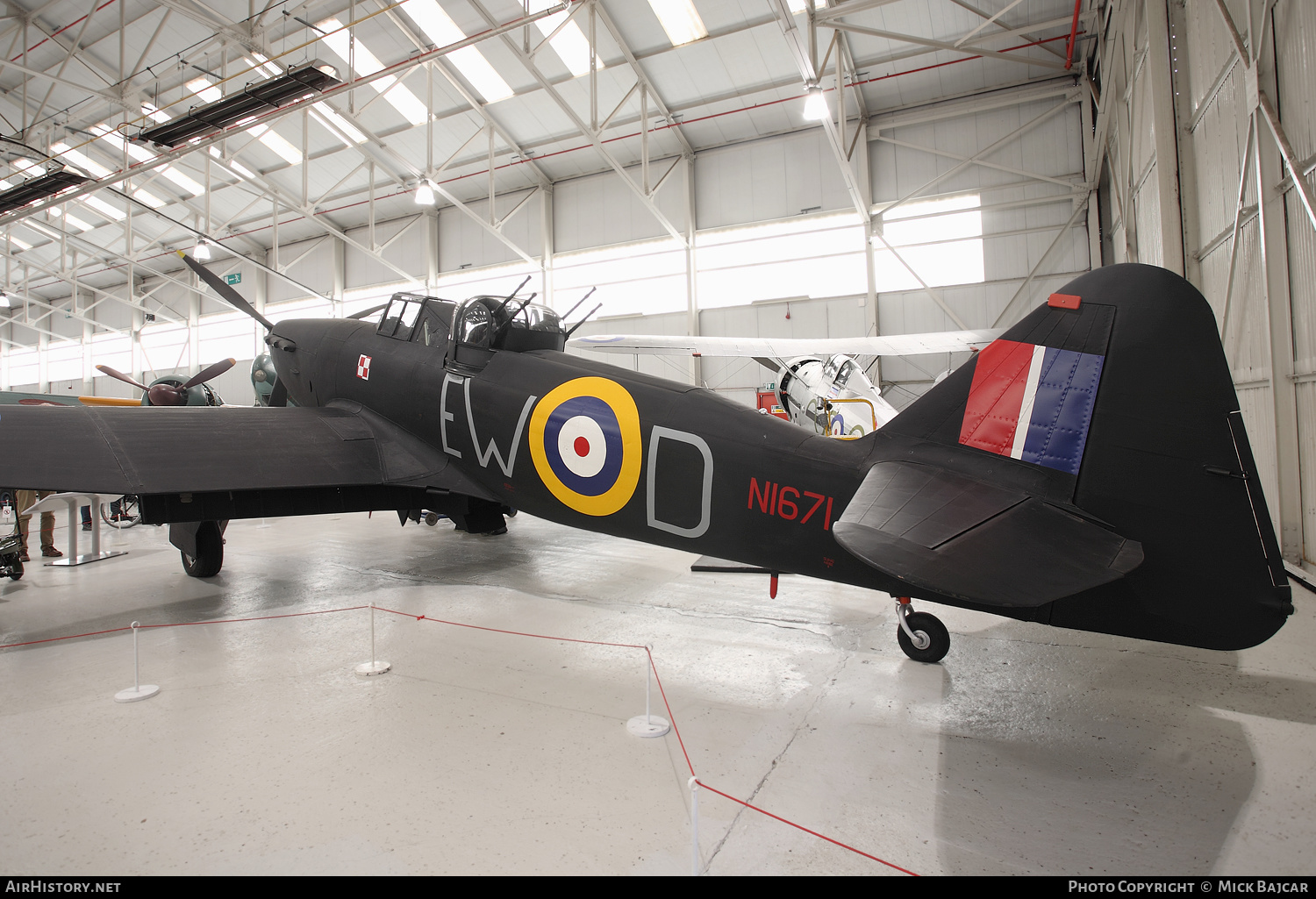 Aircraft Photo of N1671 | Boulton Paul P-82 Defiant I | UK - Air Force | AirHistory.net #139998