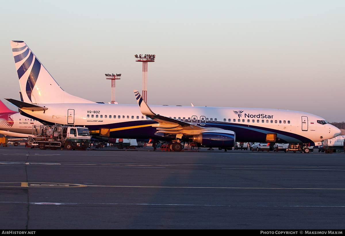Aircraft Photo of VQ-BDZ | Boeing 737-8K5 | NordStar Airlines | AirHistory.net #140026