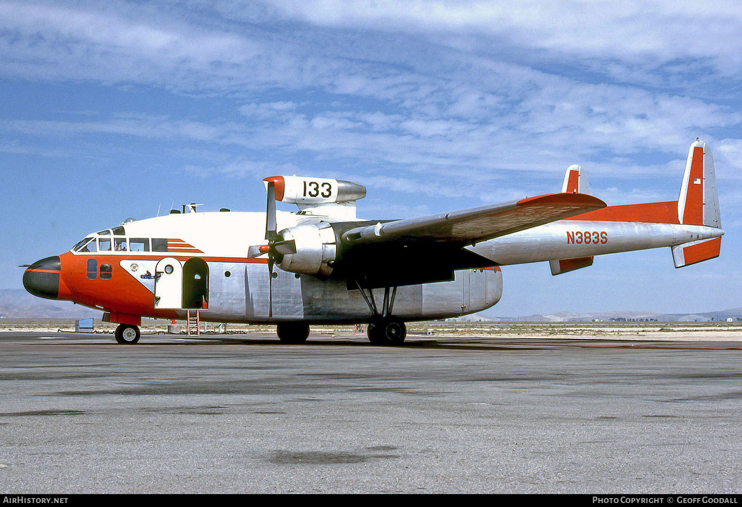 Aircraft Photo of N383S | Fairchild C-119G(AT) Flying Boxcar | Hawkins & Powers Aviation | AirHistory.net #140051