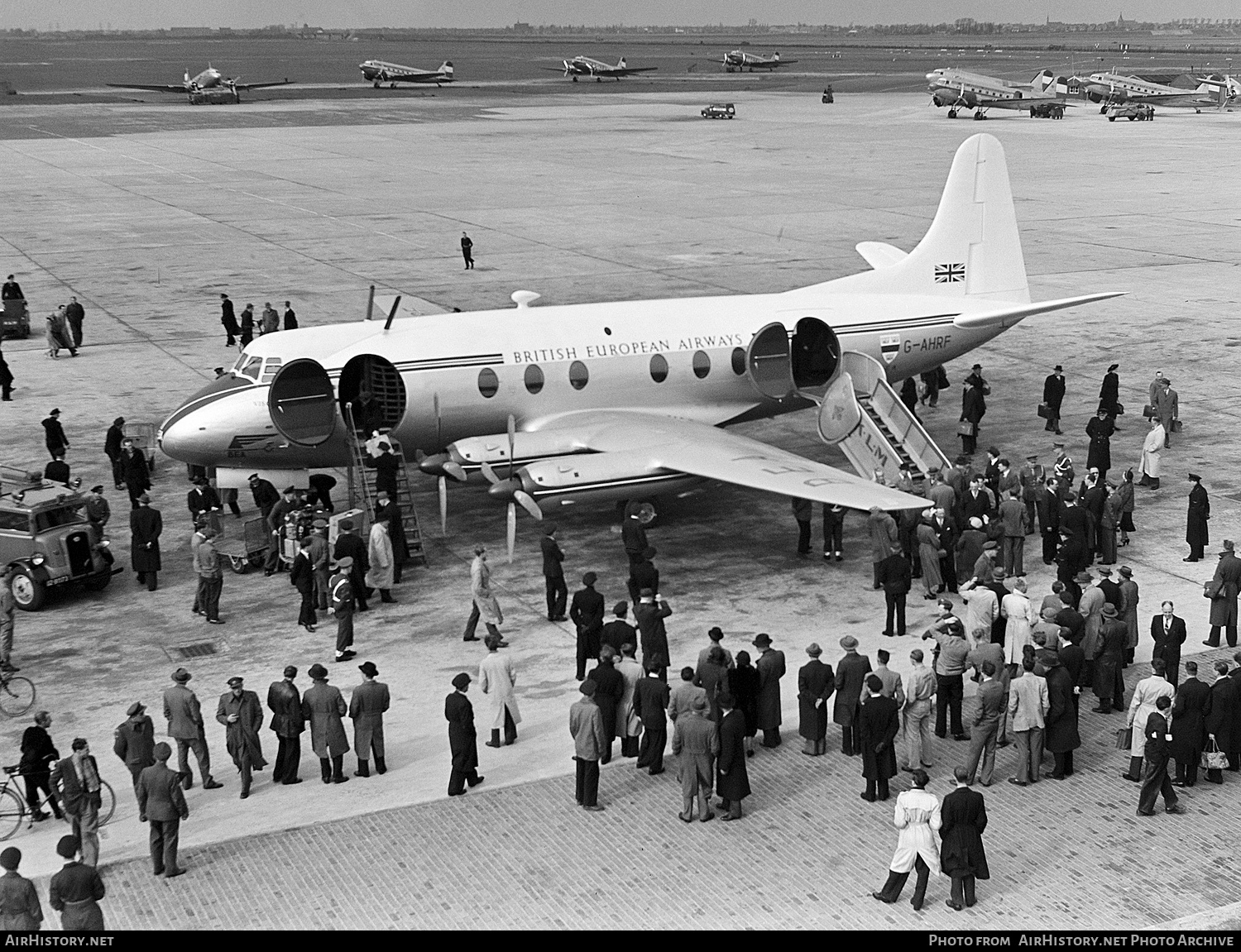 Aircraft Photo of G-AHRF | Vickers 630 Viscount | BEA - British European Airways | AirHistory.net #140082