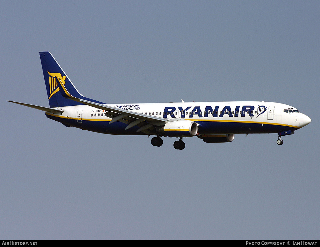 Aircraft Photo of EI-DAO | Boeing 737-8AS | Ryanair | AirHistory.net #140120