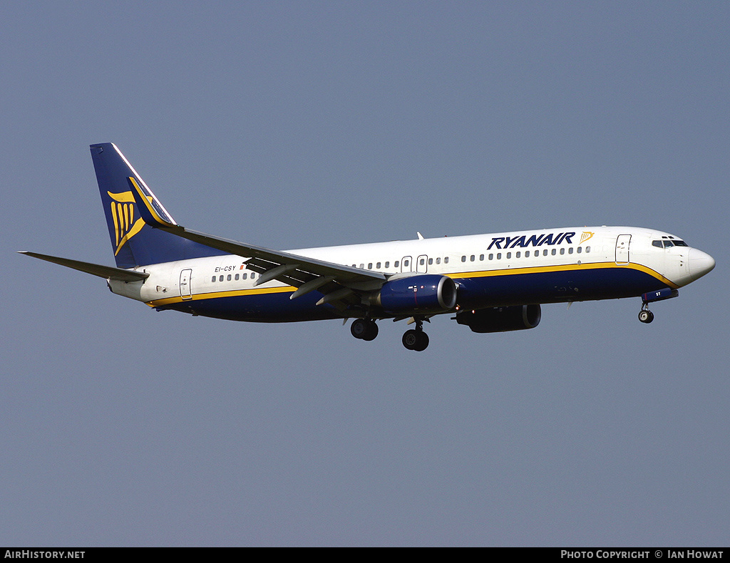 Aircraft Photo of EI-CSY | Boeing 737-8AS | Ryanair | AirHistory.net #140124