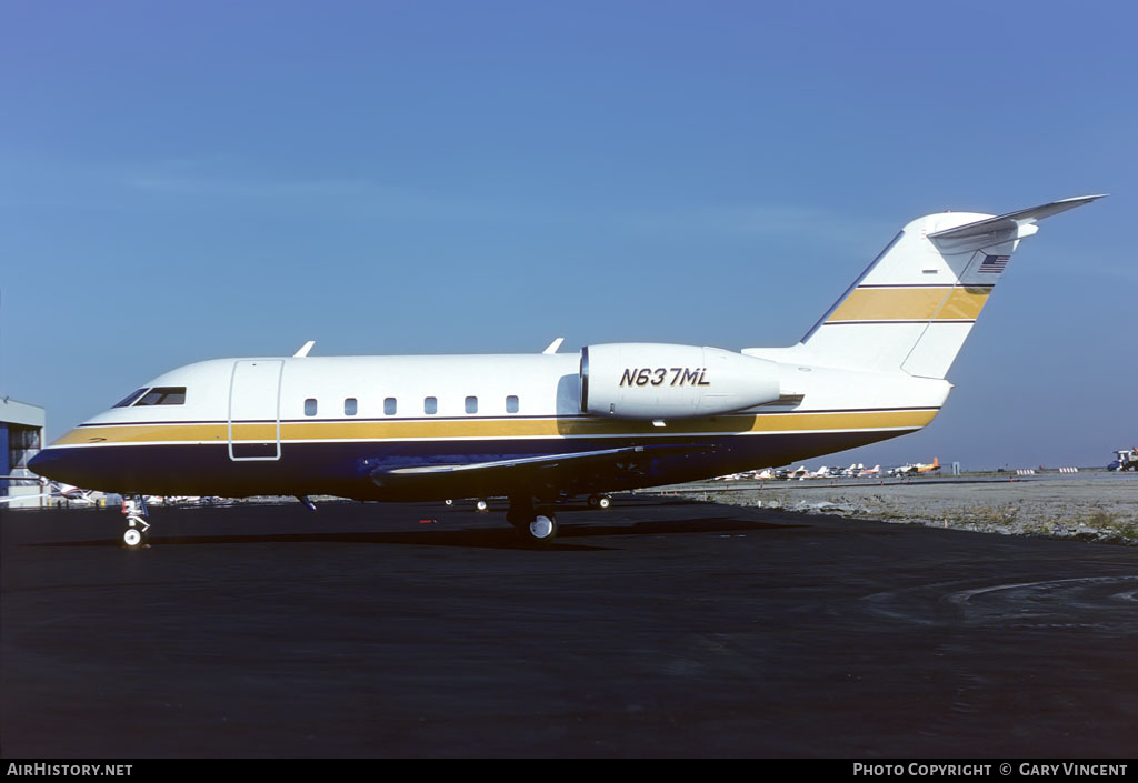 Aircraft Photo of N637ML | Canadair Challenger 600 (CL-600-1A11) | AirHistory.net #140154