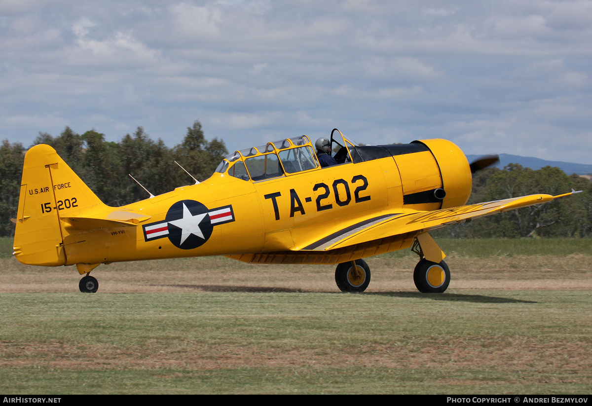Aircraft Photo of VH-YVI / 51-15202 | North American T-6G Texan | USA - Air Force | AirHistory.net #140254