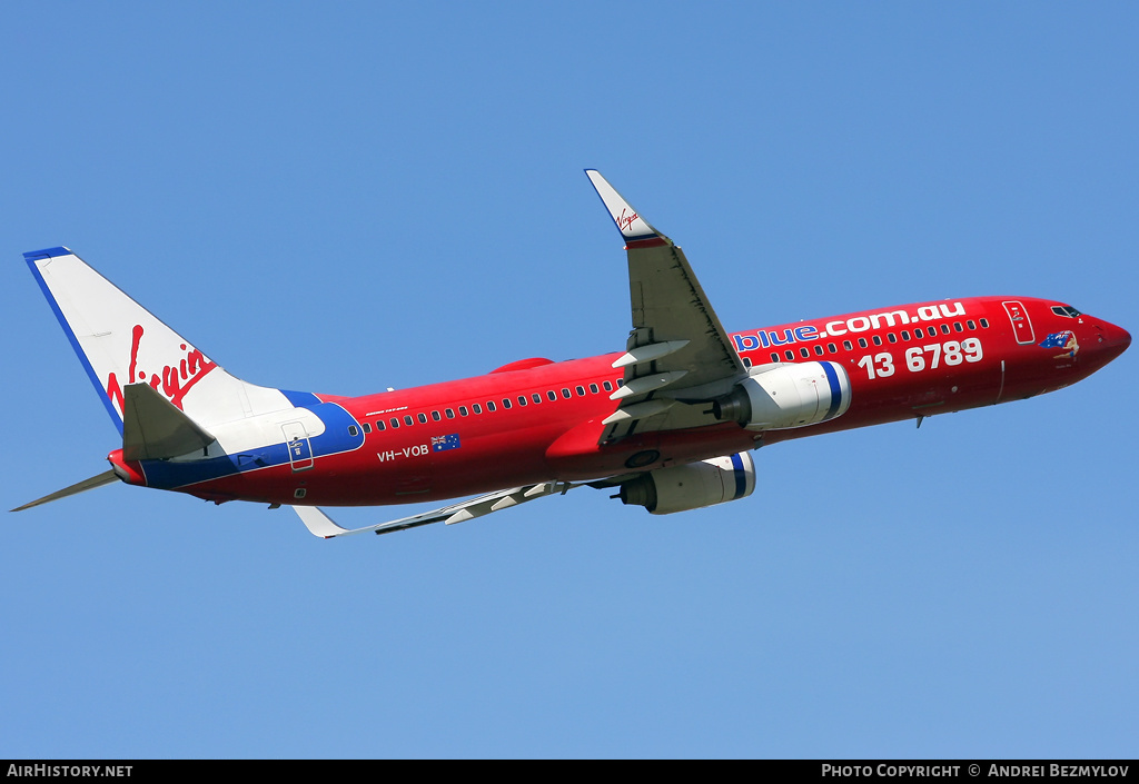 Aircraft Photo of VH-VOB | Boeing 737-8BK | Virgin Blue Airlines | AirHistory.net #140276