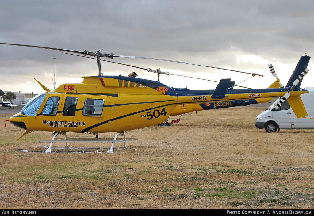 Aircraft Photo of VH-FUY | Bell 206L-1 LongRanger II | McDermott Aviation | AirHistory.net #140297