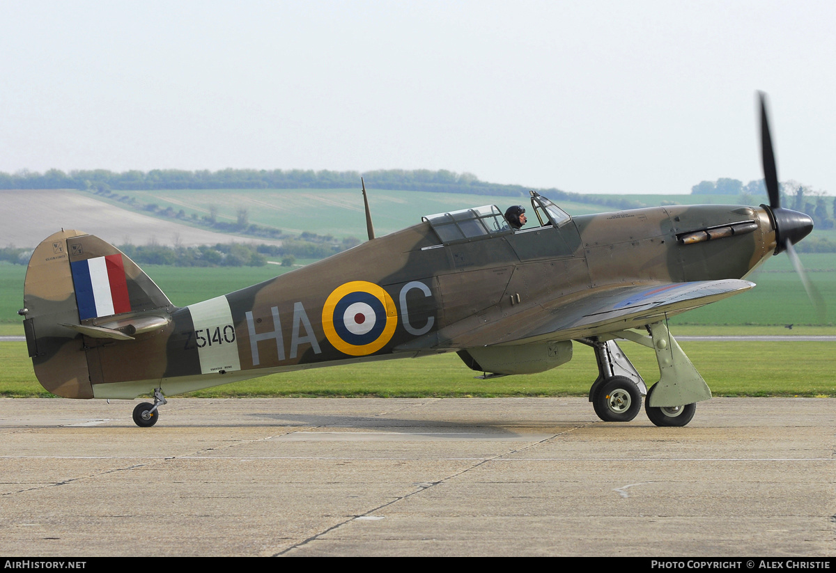 Aircraft Photo of G-HURI / Z5140 | Hawker Hurricane Mk12A | UK - Air Force | AirHistory.net #140405