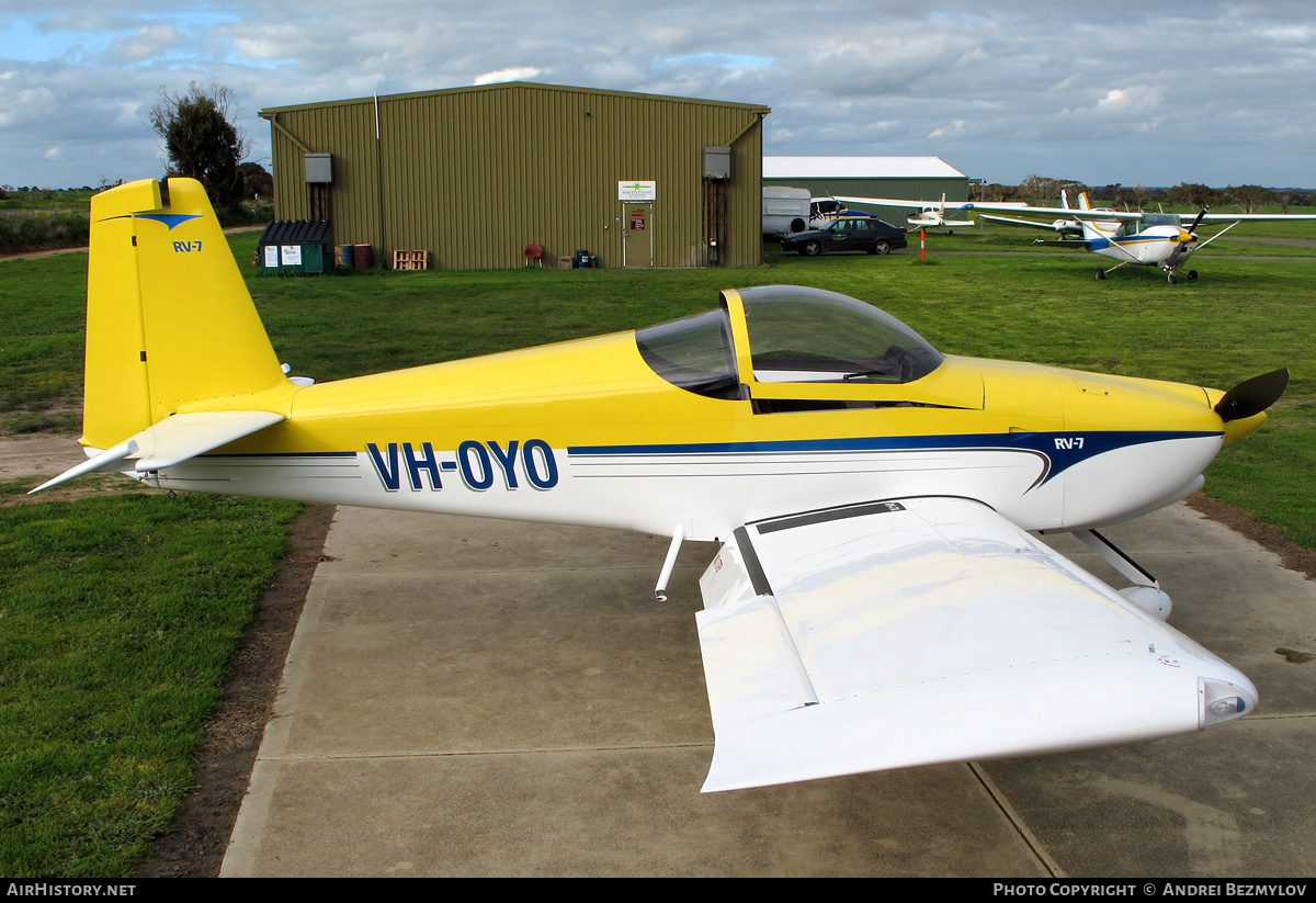 Aircraft Photo of VH-OYO | Van's RV-7A | AirHistory.net #140435