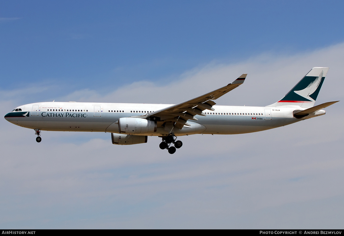 Aircraft Photo of B-HLW | Airbus A330-343 | Cathay Pacific Airways | AirHistory.net #140436