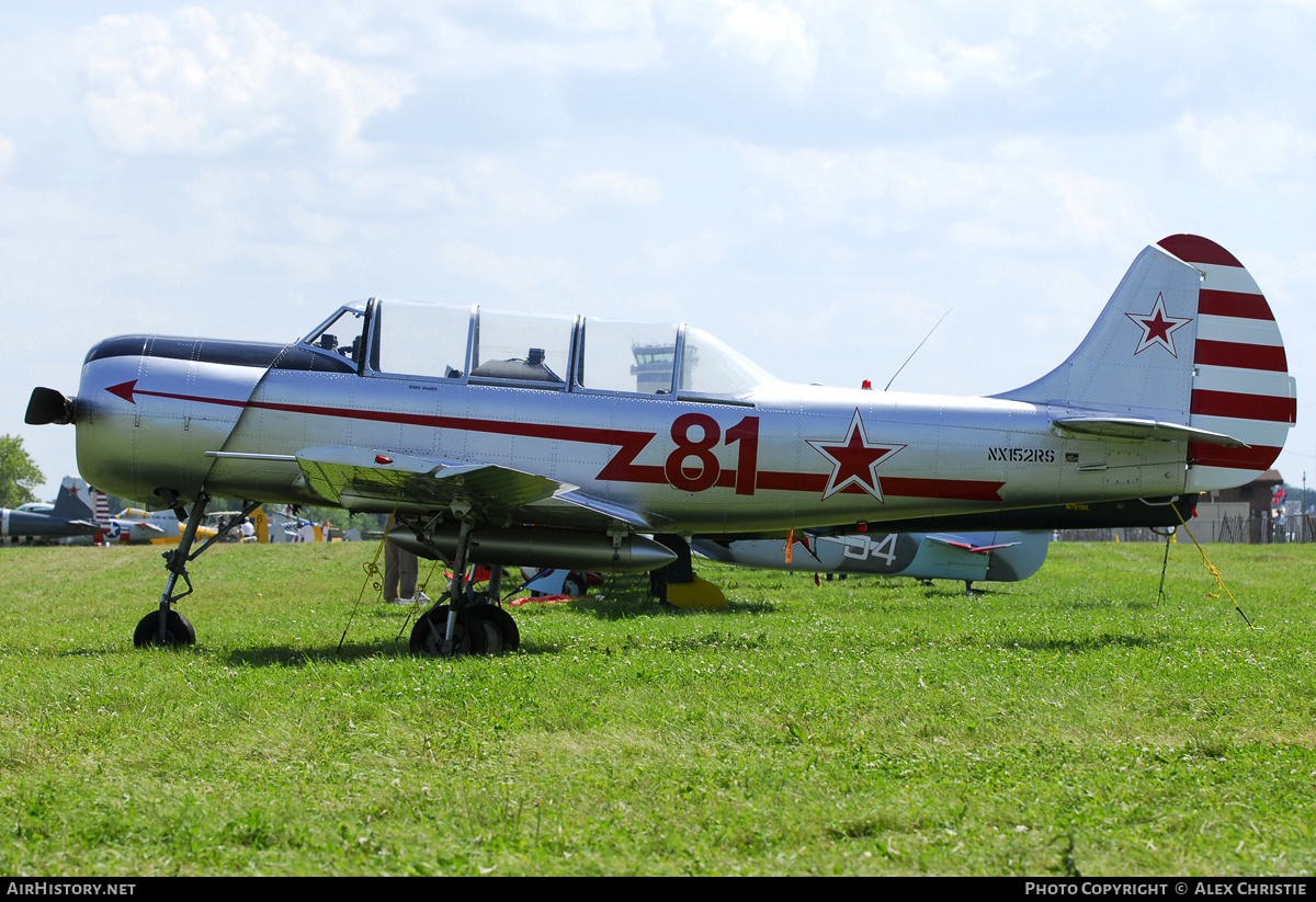 Aircraft Photo of N152RS / NX152RS / 81 red | Yakovlev Yak-52 | AirHistory.net #140461