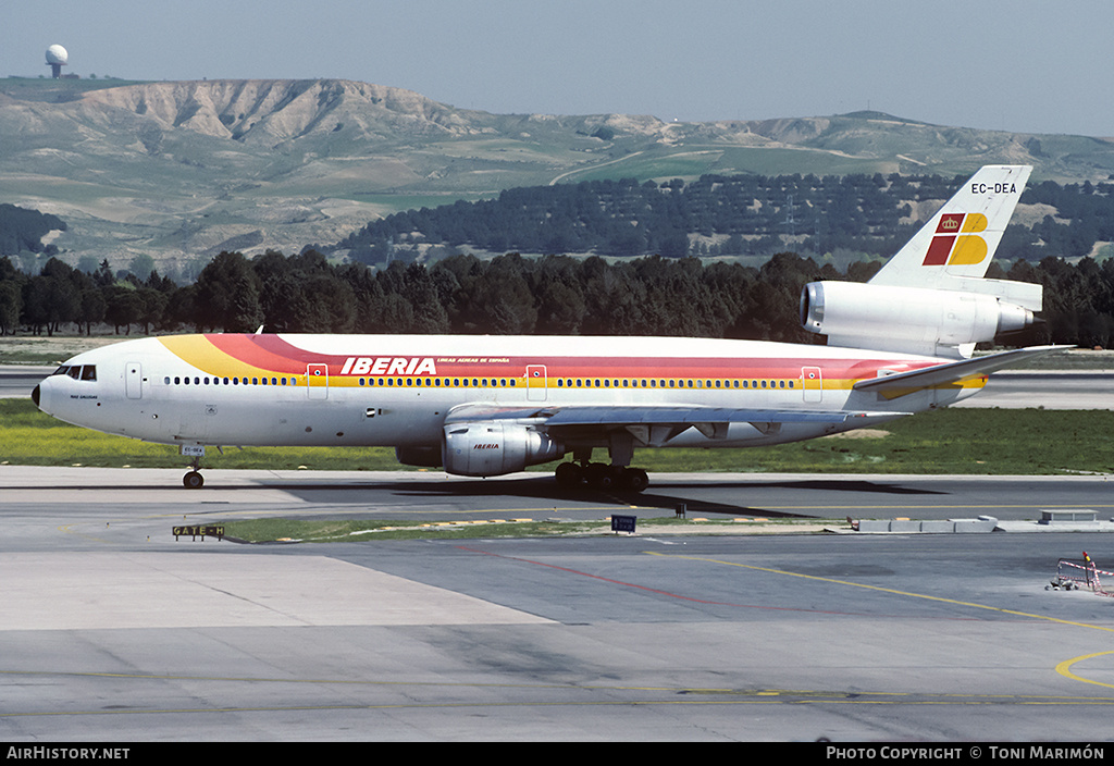 Aircraft Photo of EC-DEA | McDonnell Douglas DC-10-30 | Iberia | AirHistory.net #140483
