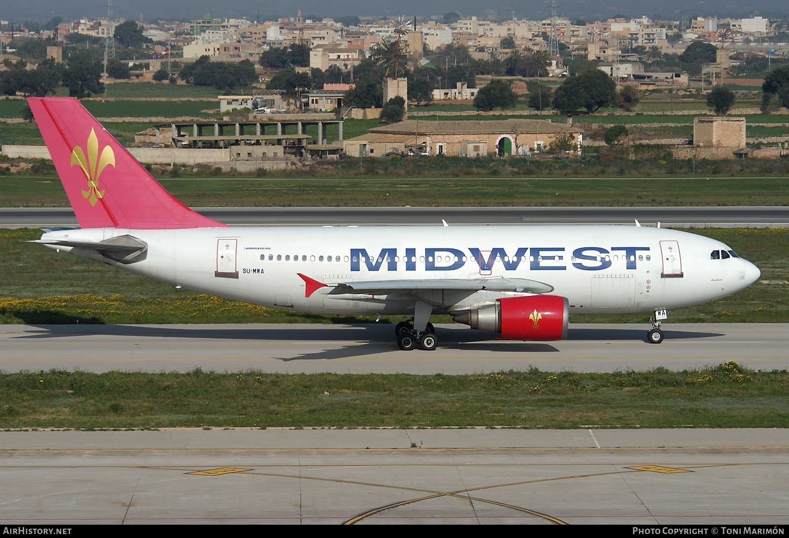 Aircraft Photo of SU-MWA | Airbus A310-304 | Midwest Airlines | AirHistory.net #140495