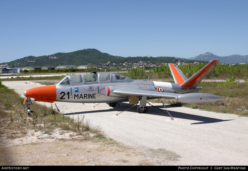 Aircraft Photo of 21 | Fouga CM-175 Zéphyr | France - Navy | AirHistory.net #140592