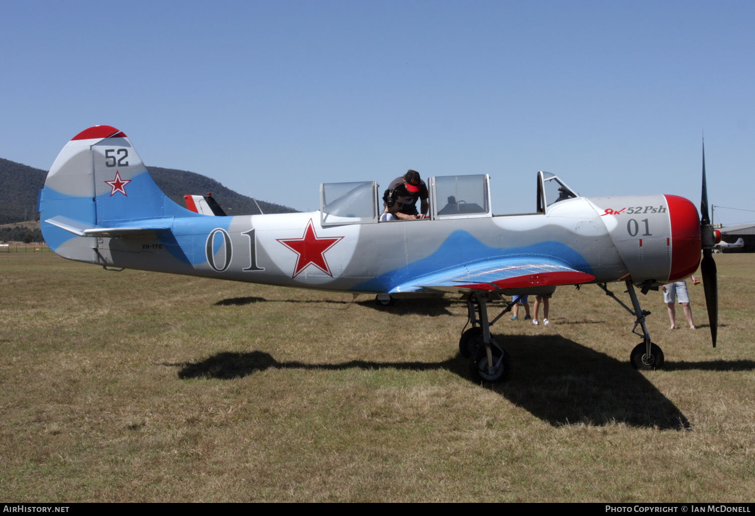 Aircraft Photo of VH-YFO | Yakovlev Yak-52 | Soviet Union - Air Force | AirHistory.net #140609