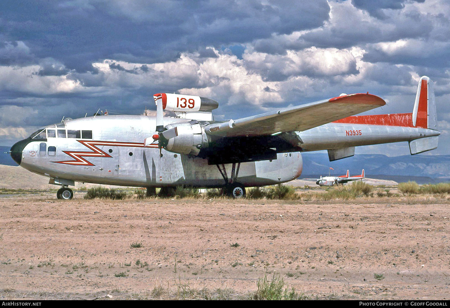 Aircraft Photo of N3935 | Fairchild C-119G(AT) Flying Boxcar | Hawkins & Powers Aviation | AirHistory.net #140613