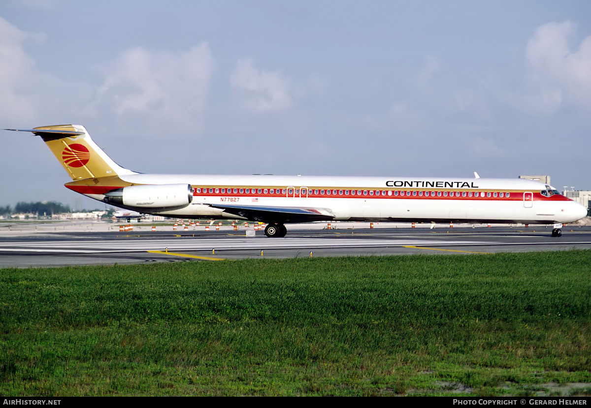 Aircraft Photo of N77827 | McDonnell Douglas MD-82 (DC-9-82) | Continental Airlines | AirHistory.net #140632