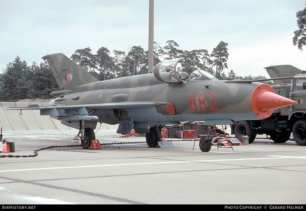 Aircraft Photo of 882 | Mikoyan-Gurevich MiG-21bis | East Germany - Air Force | AirHistory.net #140671